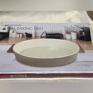 Le Ragalo Stoneware Oval Baking Dish NIB
